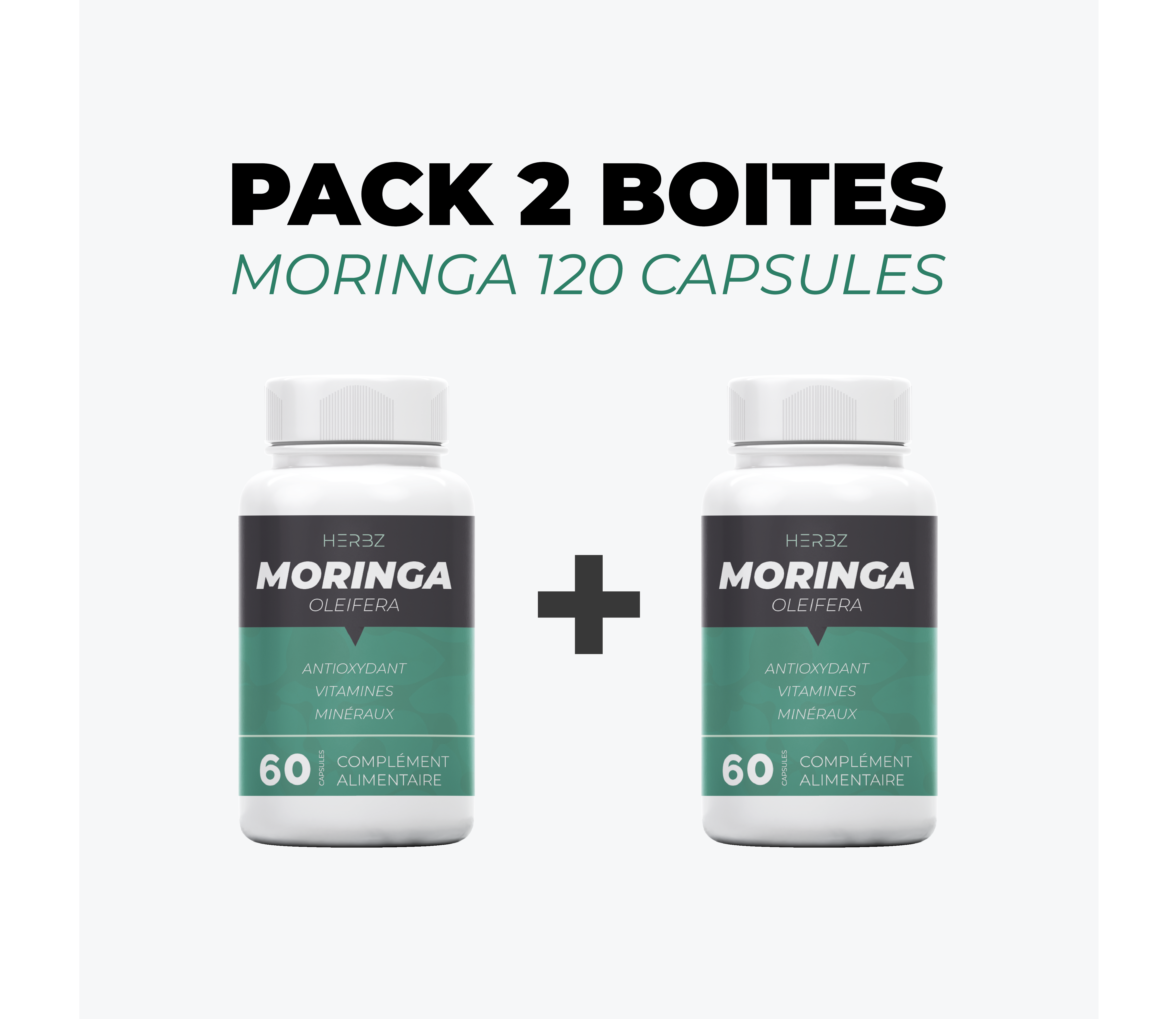 PACK 2 BOITES MORINGA (120 CAPSULES)