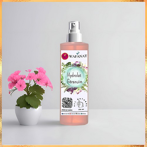 Hydrolat de Géranium- 100% naturel- 250 ml