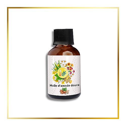 Huile d'Amande douce Extravierge- 100 ml- Wafa Nat