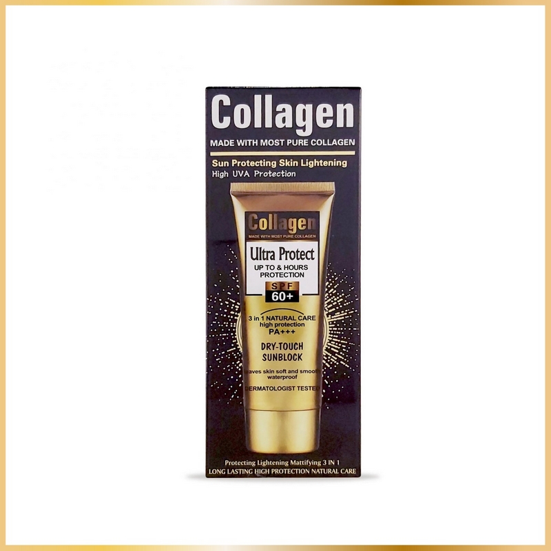 Crème Solaire au Collagène SPF90+ – Haute Protection & Anti-Âge