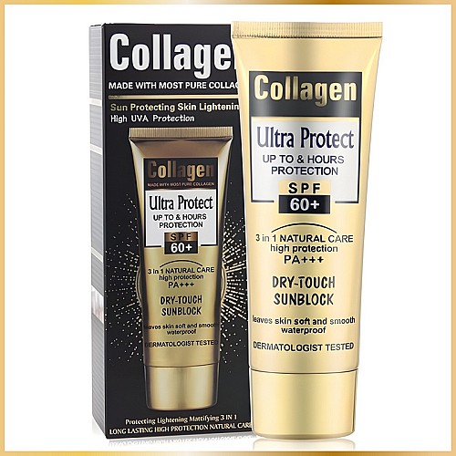 Crème Solaire Collagène SPF60+ – Protection Solaire Anti-Âge