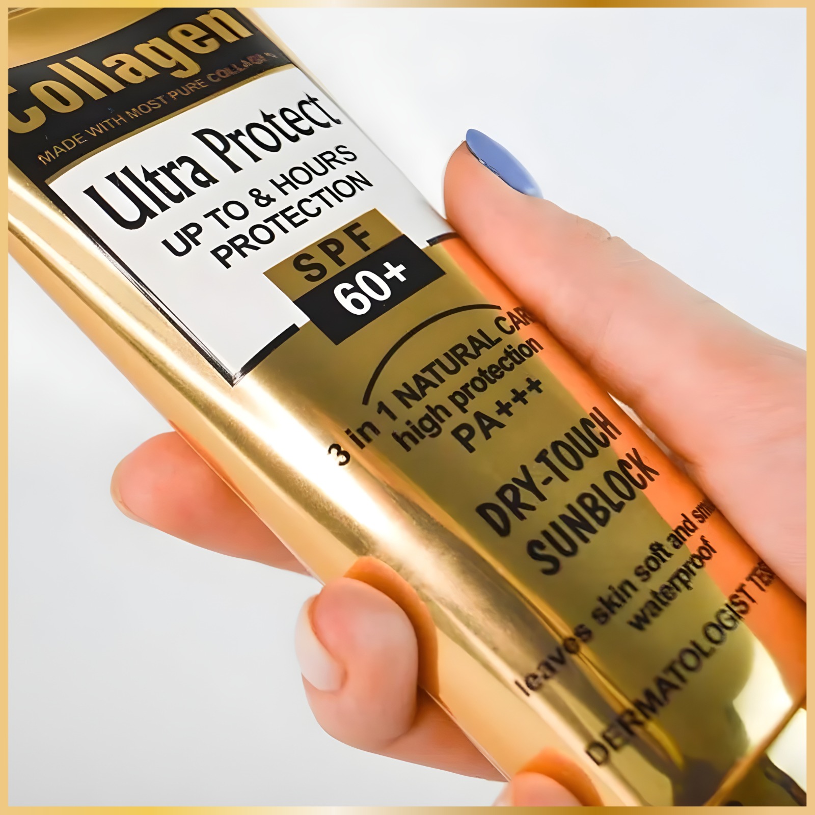 Crème Solaire Collagène SPF60+ – Protection Solaire Anti-Âge