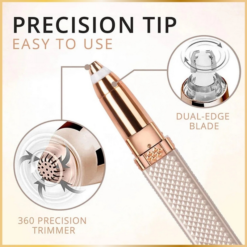 Épilateur Électrique Visage & Sourcils 2 en 1