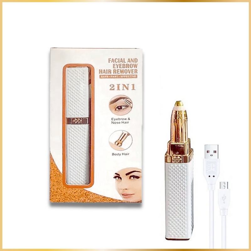 Épilateur Électrique Visage & Sourcils 2 en 1