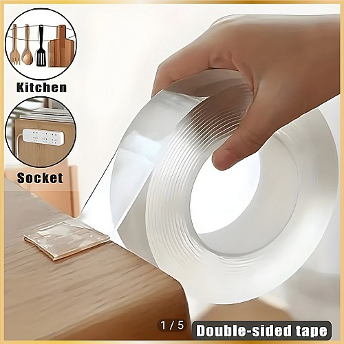 Ruban Adhésif Double Face Transparent 2m x 1.9cm