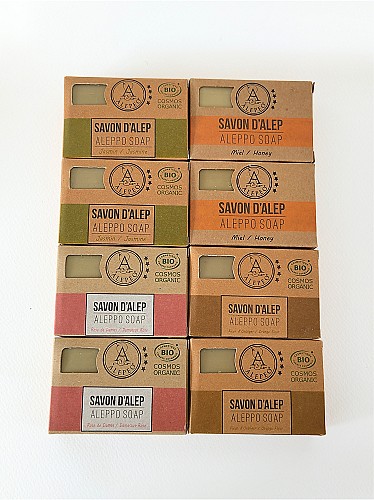 Pack 8 Savons d'Alep – Jasmin, Miel, Rose, Fleur d’Oranger