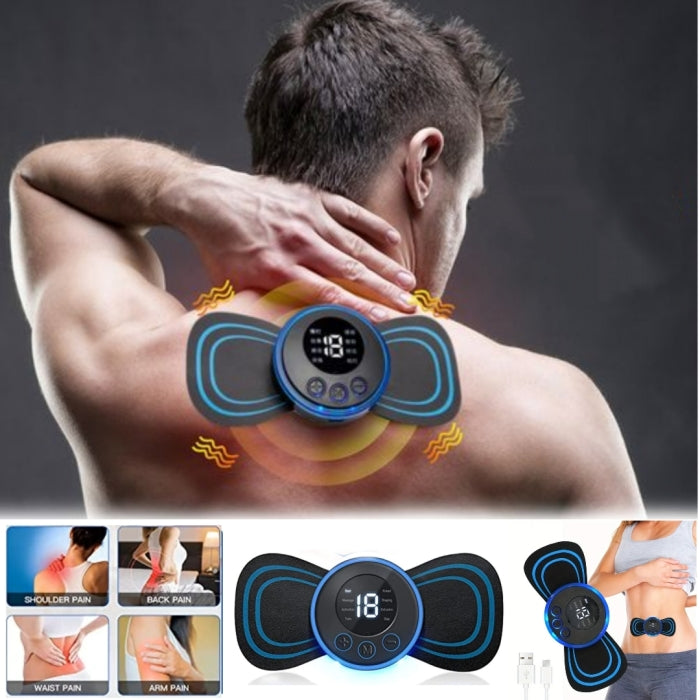 Masseur EMS Patch Rechargeable 8 Modes 19 Niveaux