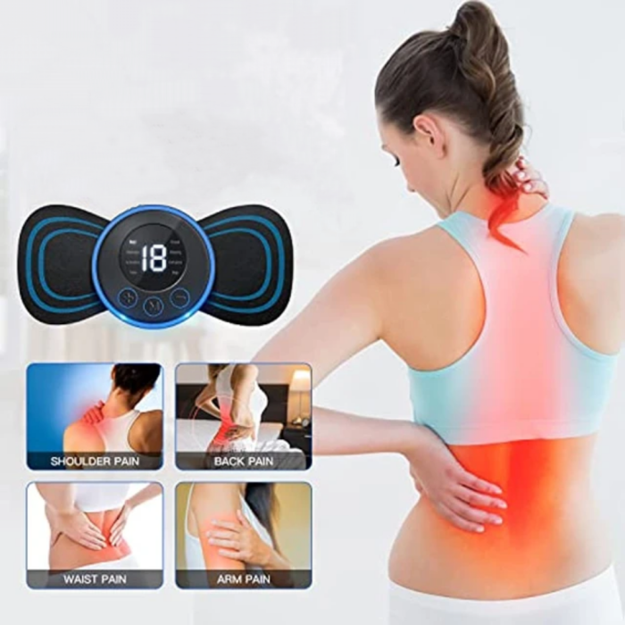 Masseur EMS Patch Rechargeable 8 Modes 19 Niveaux