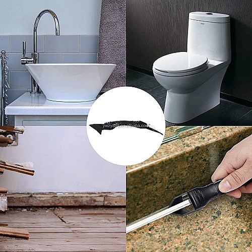 Outil 3-en-1 pour joint de silicone et grattoir à calfeutrer