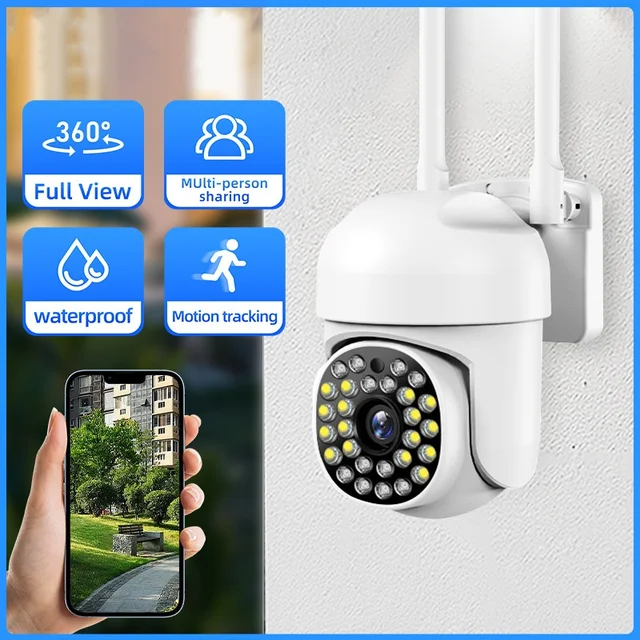 Caméra de Surveillance Extérieure 360° Full HD WiFi