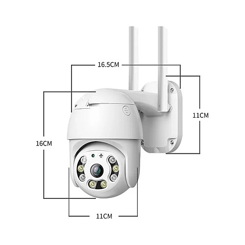 Caméra de surveillance  extérieure PTZ 360° IP Wifi 2MP