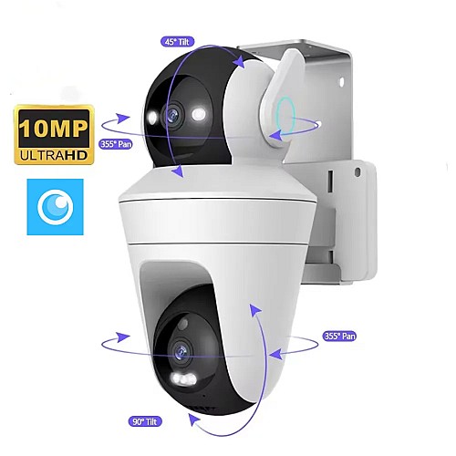 Camera double 6MP  wifi (360°)  blanc