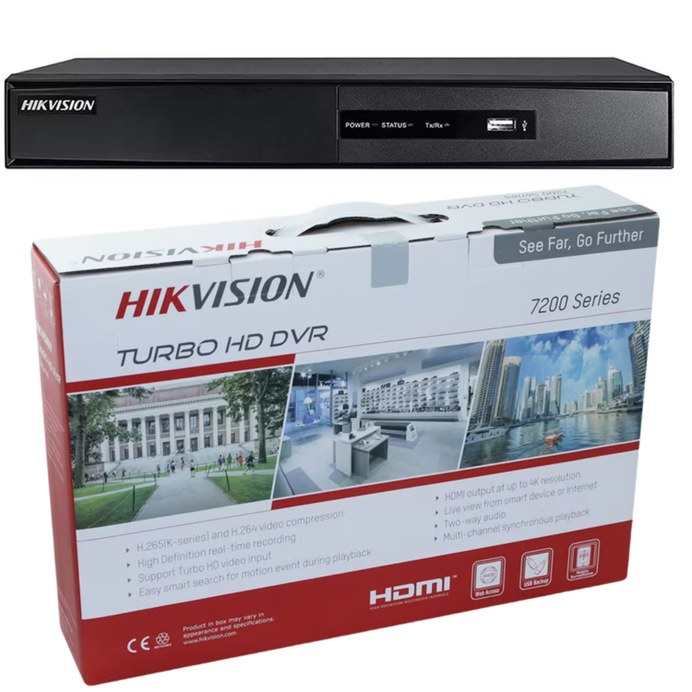 Hikvision DS 7200 Series 4ch 2MP DVR