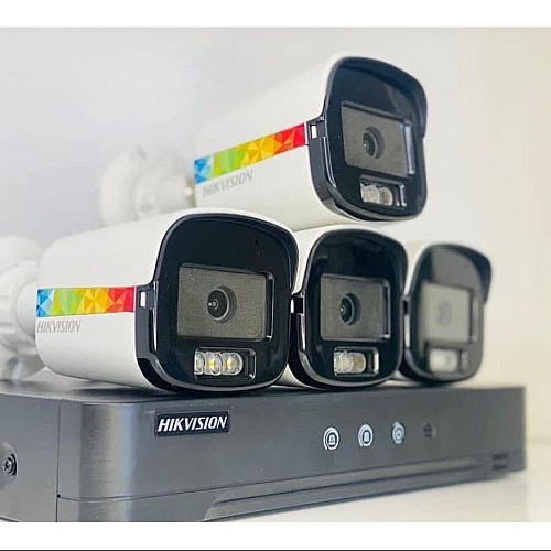 KIT VIDÉO SURVEILLANCE XVR ET 4 CAMERAS  5MP COLORVU