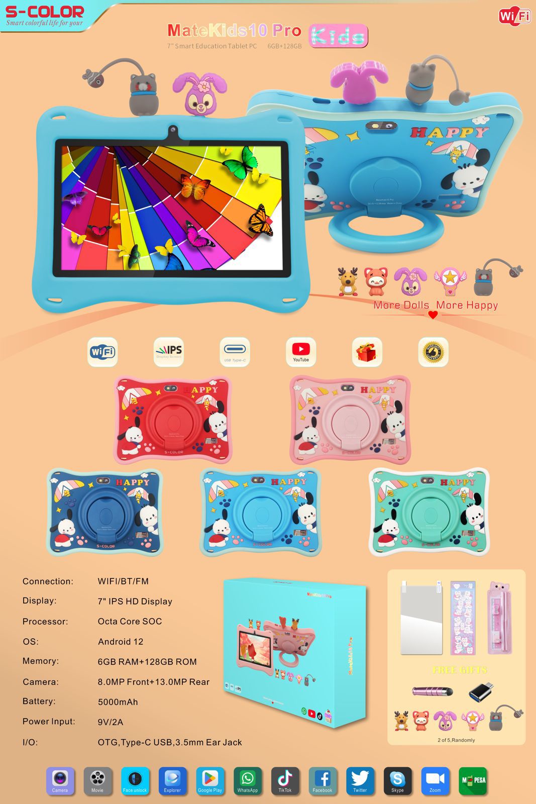 Tablette Kids Matekids 10 Pro Wi-Fi