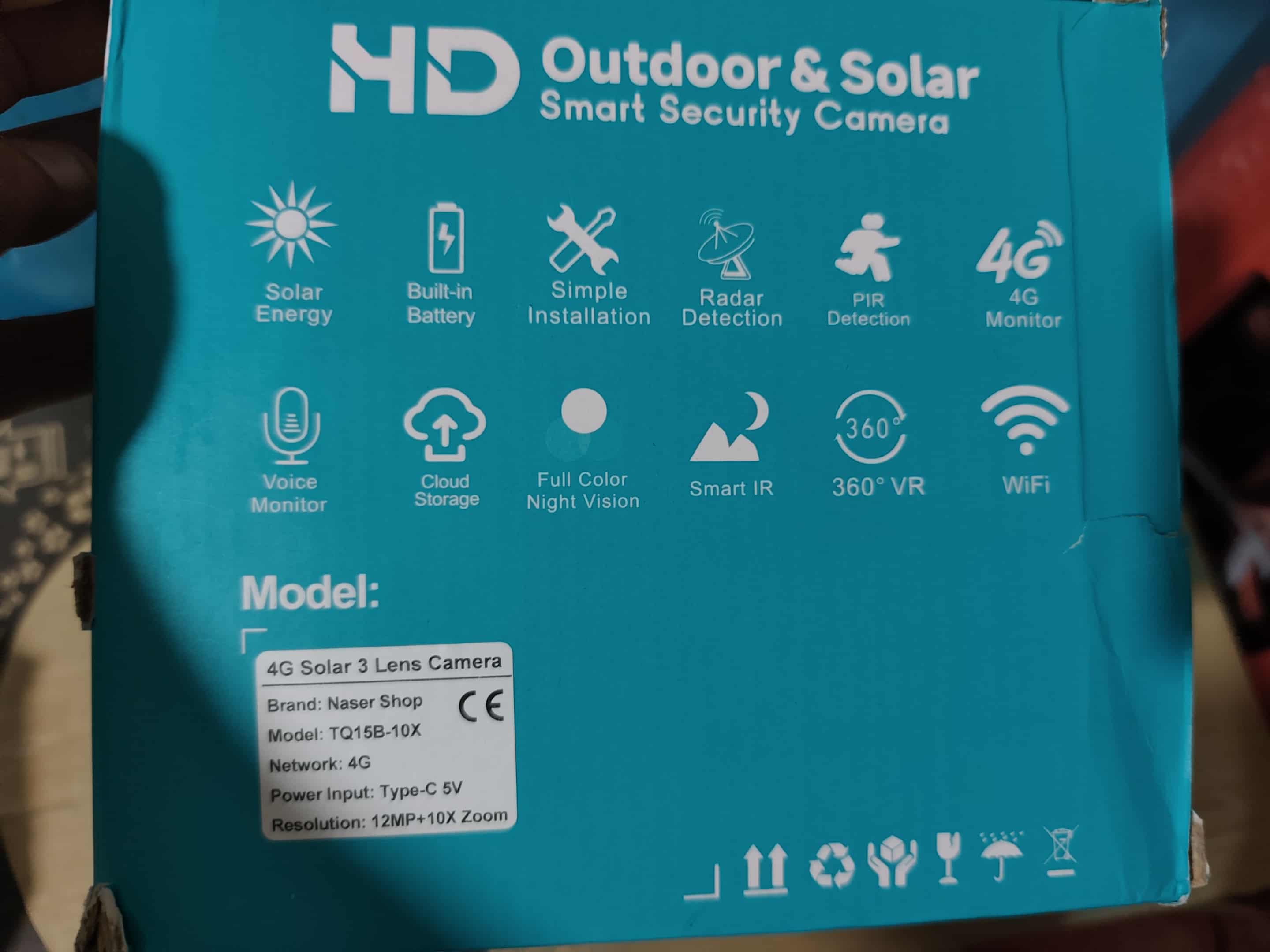 Camera 4G  12MP solaire Double Camera Zoom X10