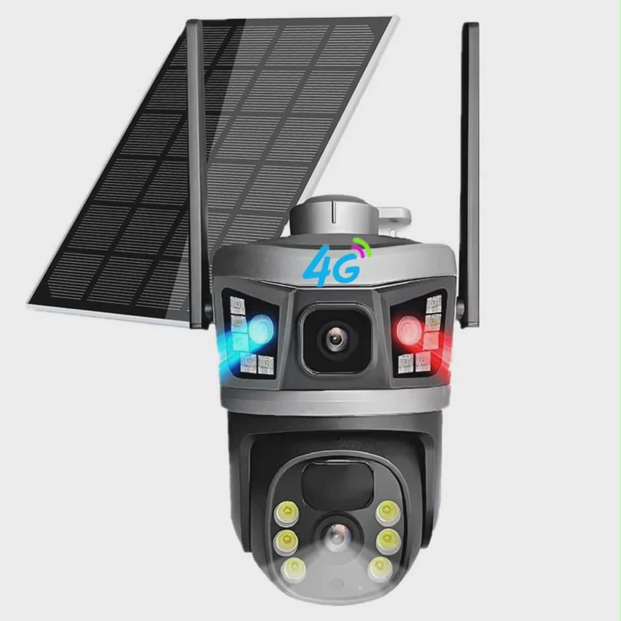 Camera 4G solaire Double Camera 15MP Zoom X10 V380 PRO