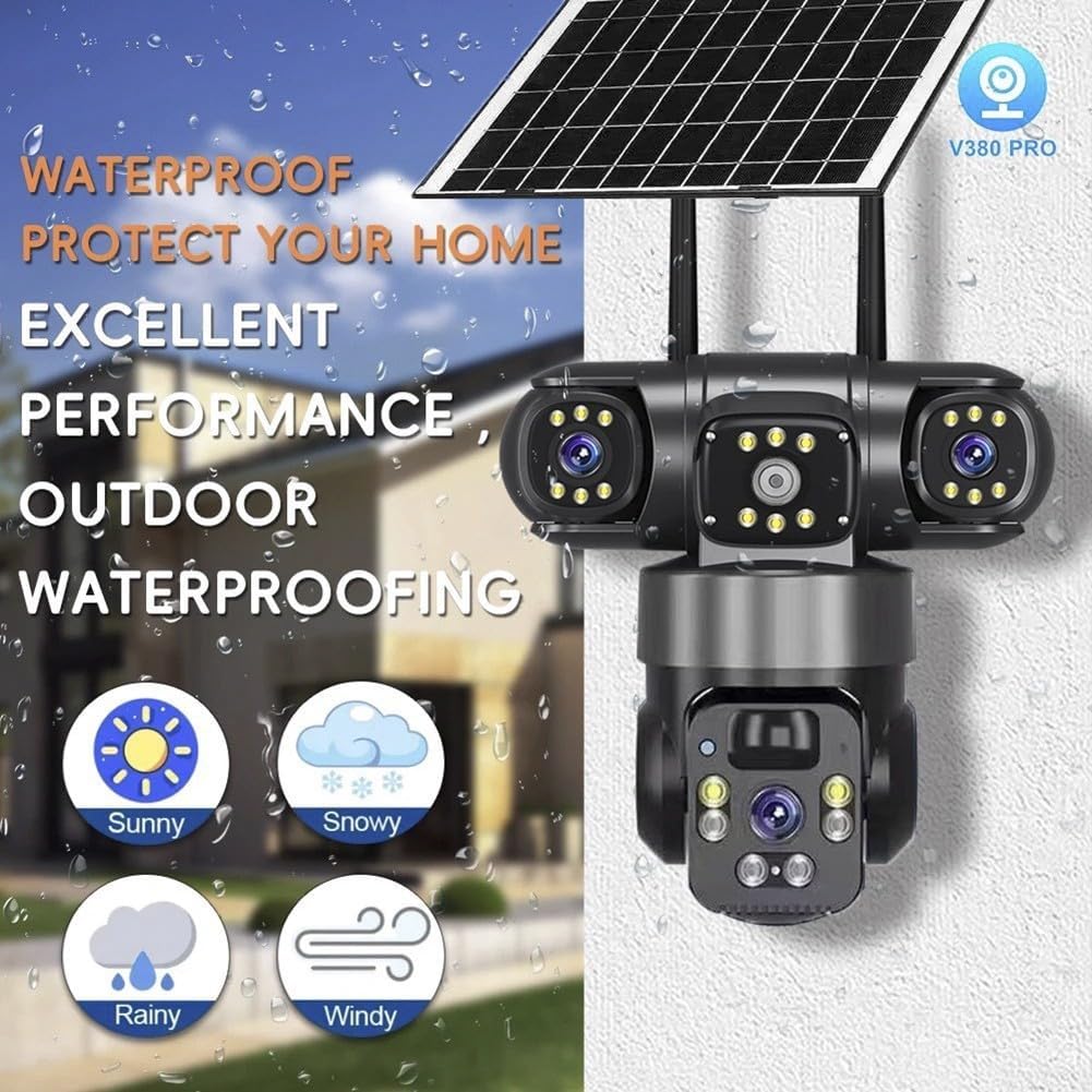 Caméra solaire 4G -3 lents 15MP X10 ZOME