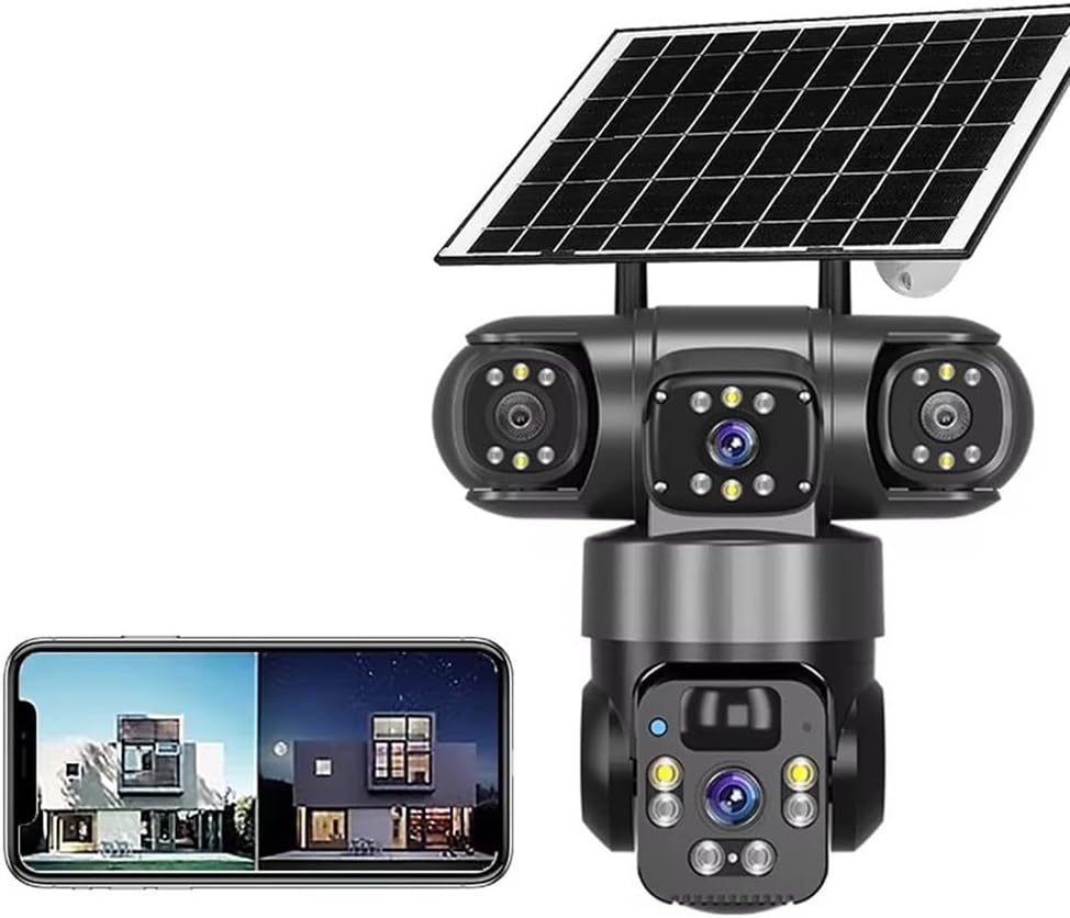 Caméra solaire 4G -3 lents 15MP X10 ZOME