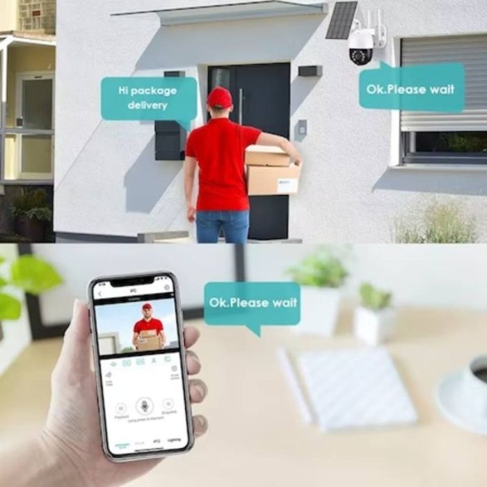 DOUBLE Caméra De Surveillance Externe JORTAN WIFI IP4MP (JT-8695QJB)