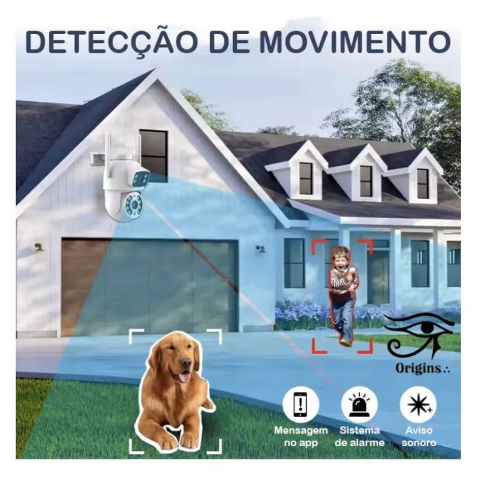 DOUBLE Caméra De Surveillance Externe JORTAN WIFI IP4MP (JT-8695QJB)