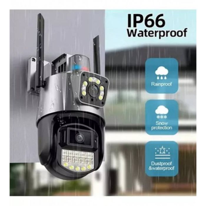 Caméra de Surveillance double Wi-Fi intelligente Jortan  6MP