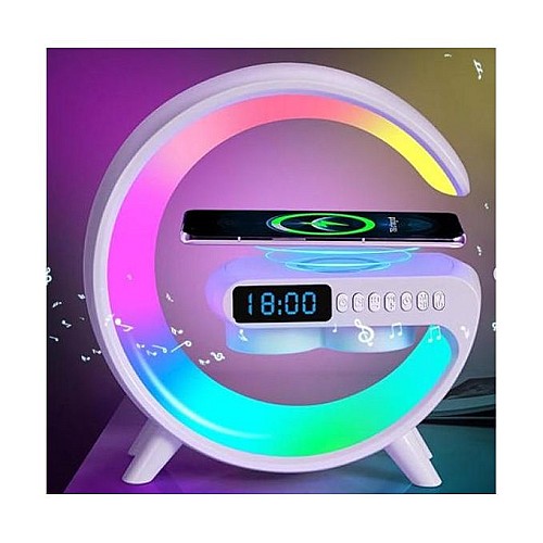 Enceinte LED G11 Bluetooth 15 W - chargeur sans fil et lampe d'ambiance