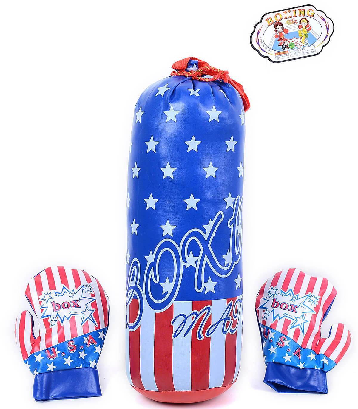 SAC DE FRAPPE ENFANT AVEC GANTS USA 42 CM