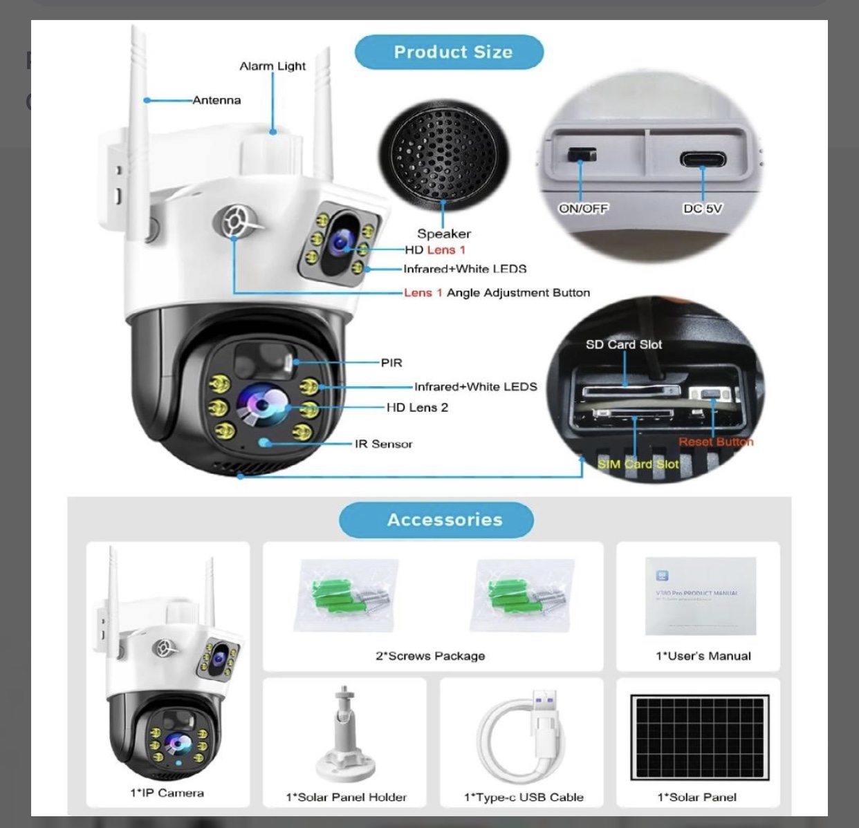 4G/WiFi Smart Net Camera