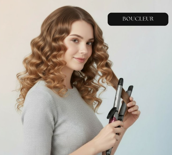 Fer à Coiffer 3en1-Lisseur,Boucleur & Onduleur