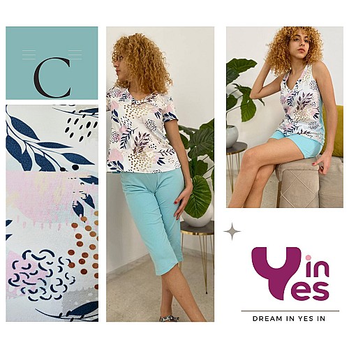 Ensemble Pyjama 2 Pièces en Coton Doux -YES'IN