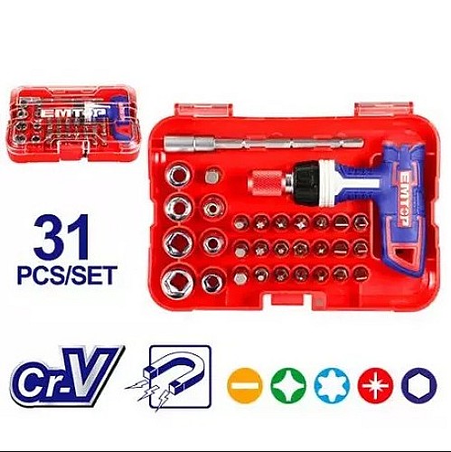 Jeu De Tournevis À Cliquet 31Pcs