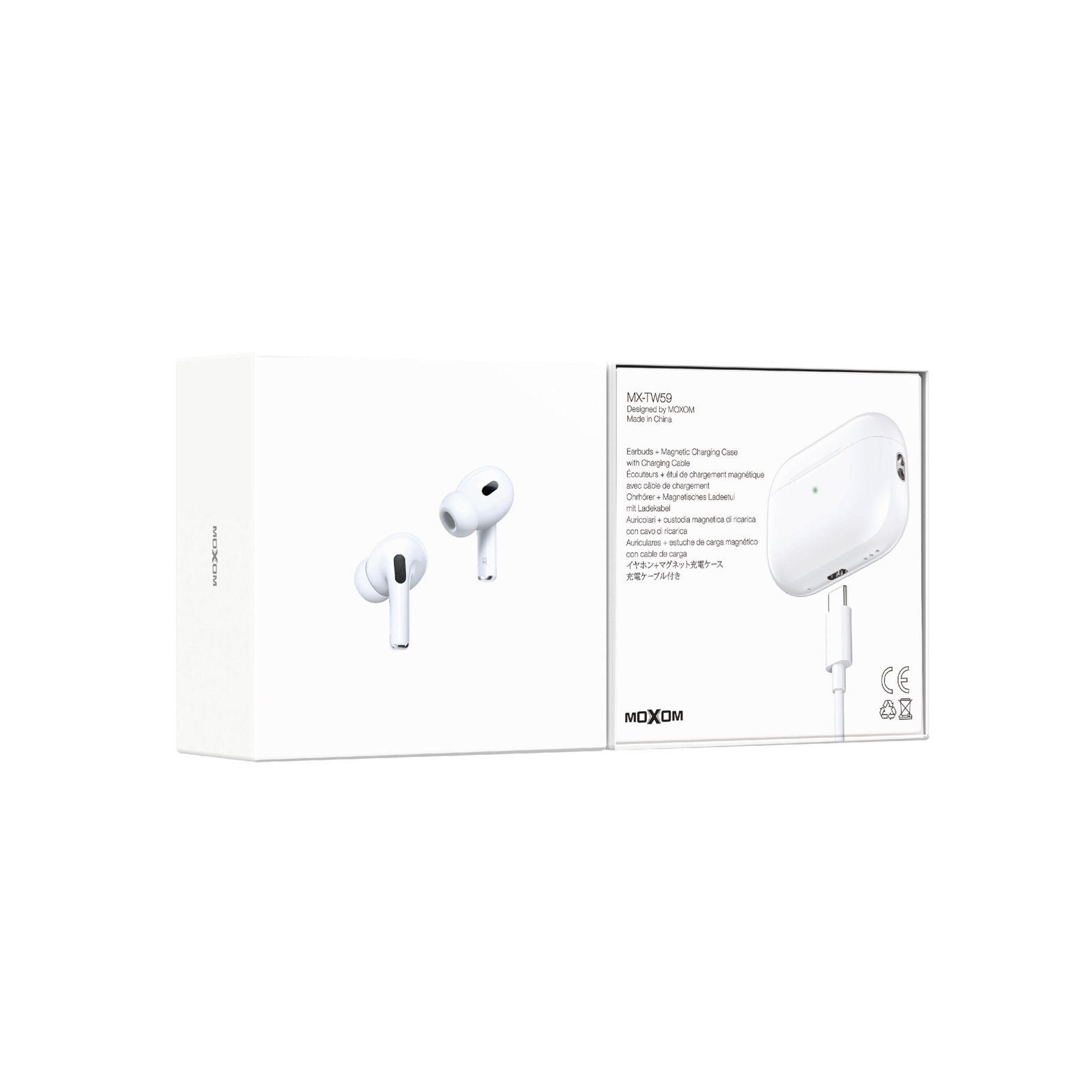 Écouteurs sans fil (TWS) avec fonctions Pro MOXOM MX-TW59