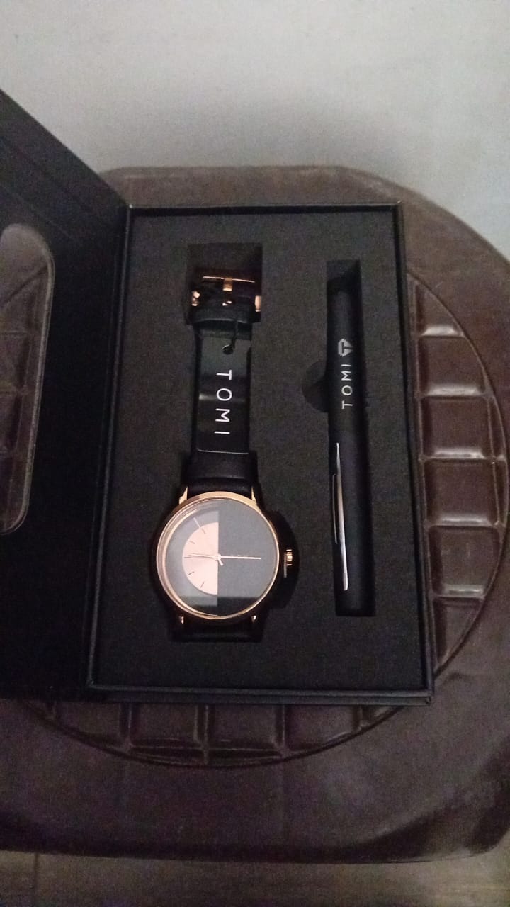 🎁 Coffret Cadeau Homme – Montre Élégante + Stylo Tommy de Qualité