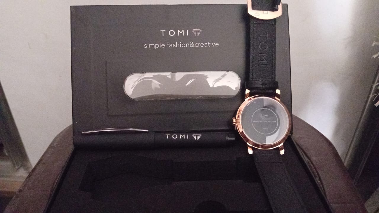 🎁 Coffret Cadeau Homme – Montre Élégante + Stylo Tommy de Qualité