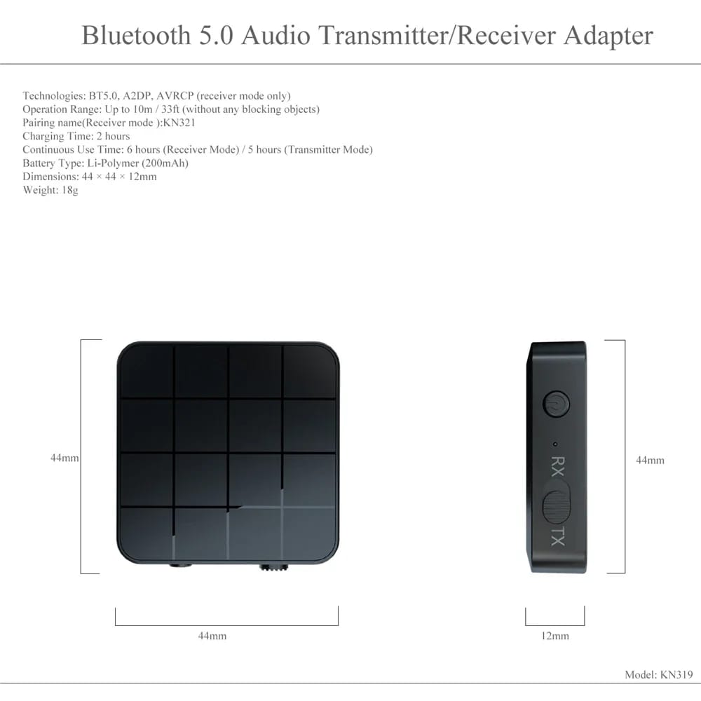 Bluetooth 5.0 Audio Récepteur Transmetteur