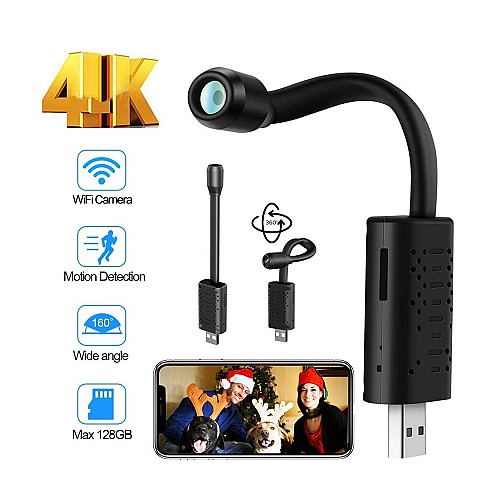 Mini caméra vidéo WIFi USB HD Wifi pour sécurité à domicile