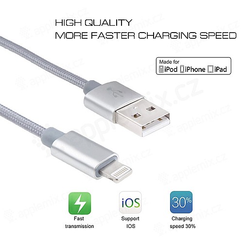 Cable pour IPHONE 5/6/7/8/10/11/12,iPad ou iPod - Blanc