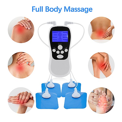 Appareil de massage multifonctionnel TENS , EMS pour tout le corps, physiothérapie, colonne cervicale initiée, 8 modes et Rechargeable