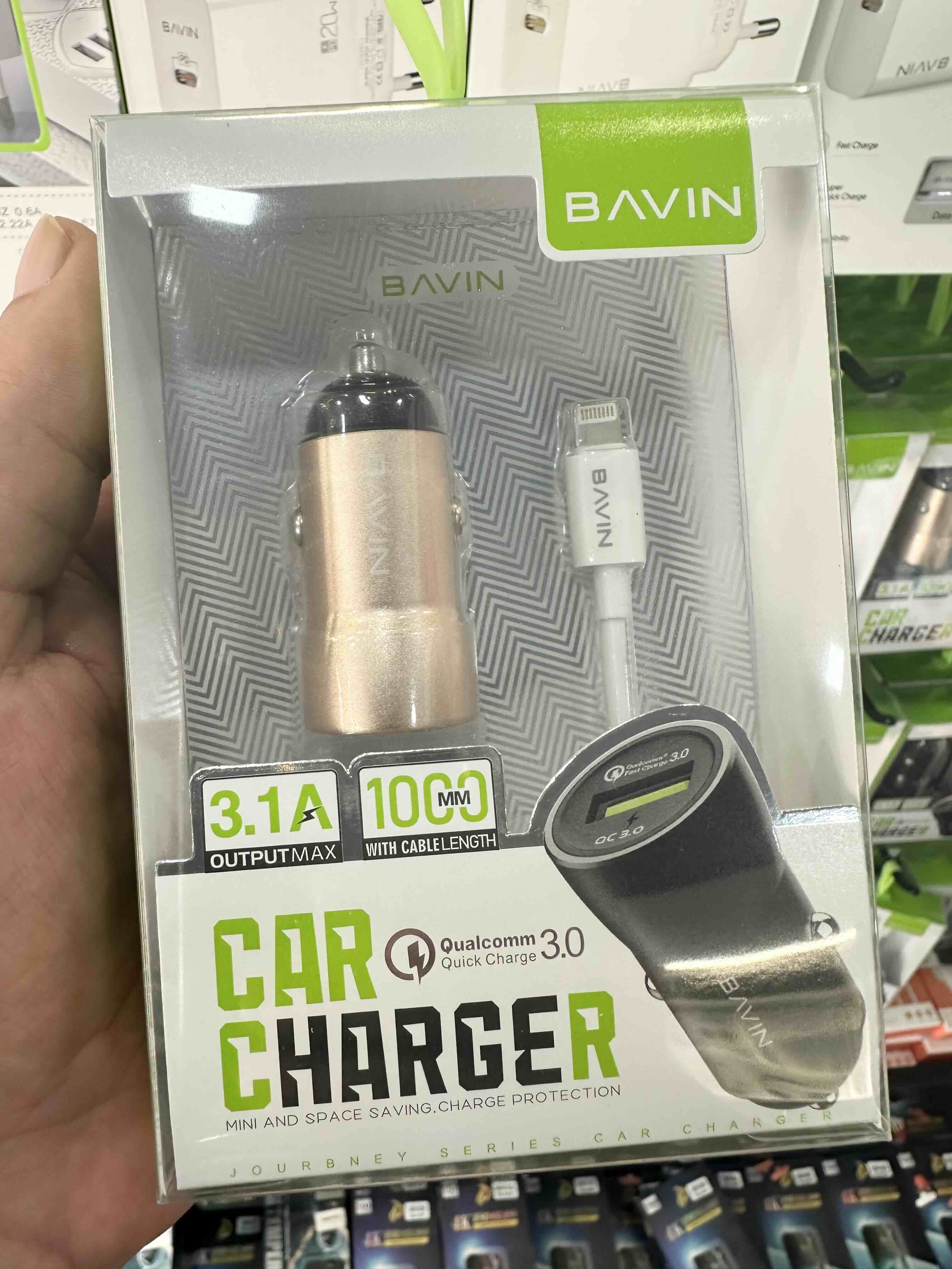 Chargeur Voiture Rapide QC 3.0 3.1A 1M pour iPhone