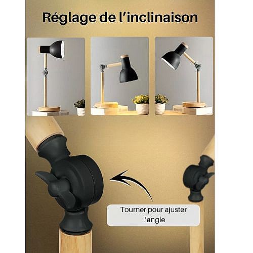 Lampe Réglable - Style Scandinave - Bois Métal