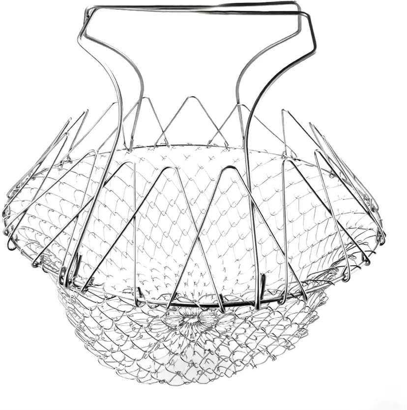 Mini panier à frites en acier inoxydable