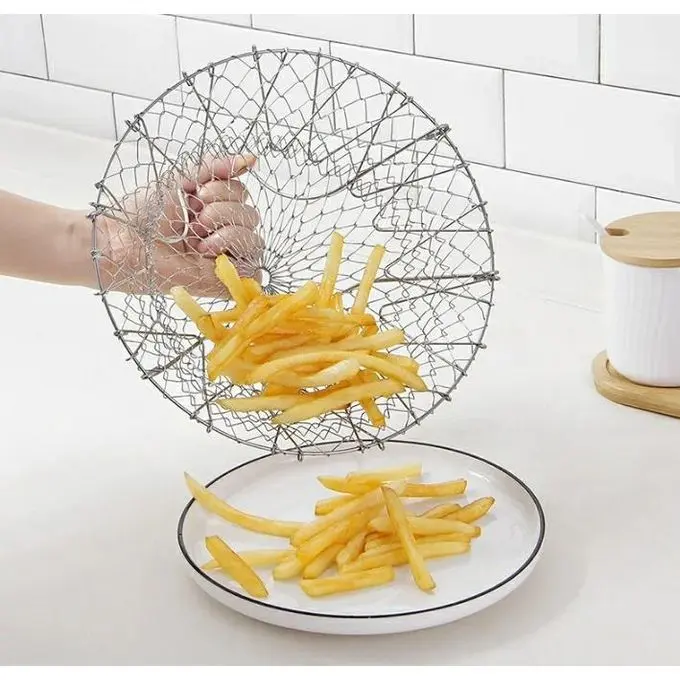 Mini panier à frites en acier inoxydable