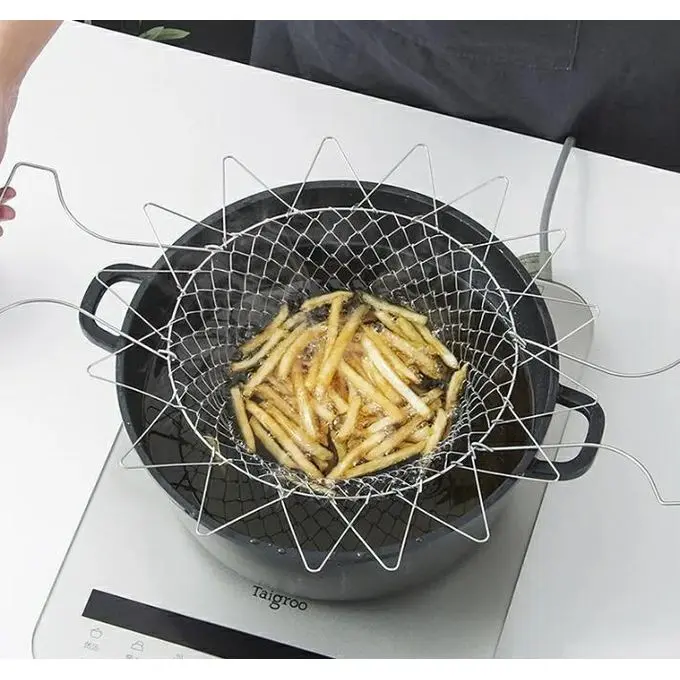 Mini panier à frites en acier inoxydable