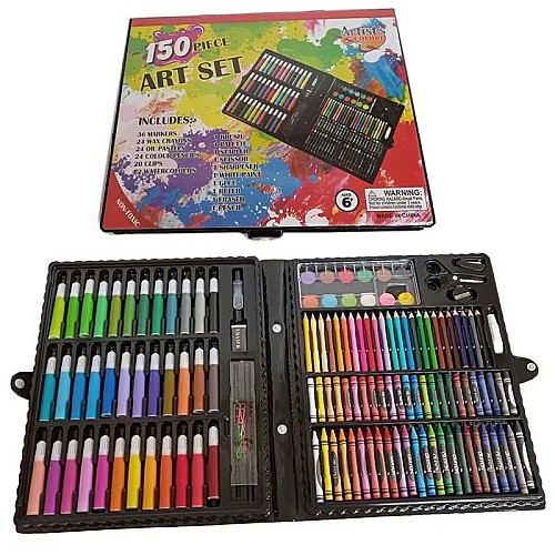 Coffret d'art à colorier pour enfants 150 pièces