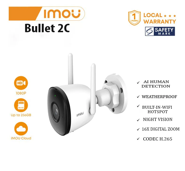Smart Camera Imou Bullet 2C - 4MG