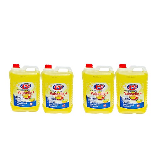 Pack de 4 Vaisselle plus 5 L - Citron