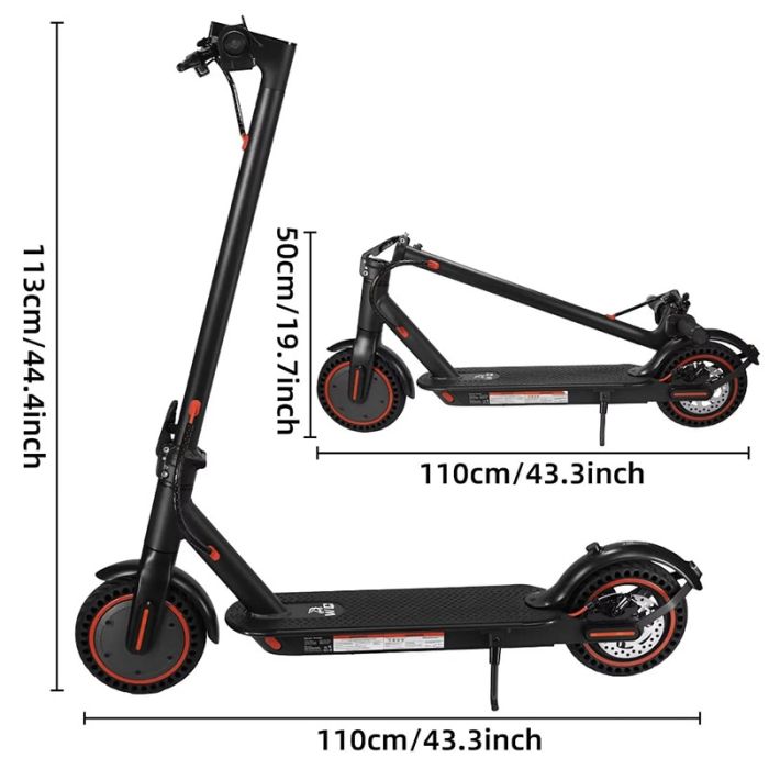 TROTTINETTE ÉLECTRIQUE KEPOW E9PRO06S PLIABLE 350W - NOIR