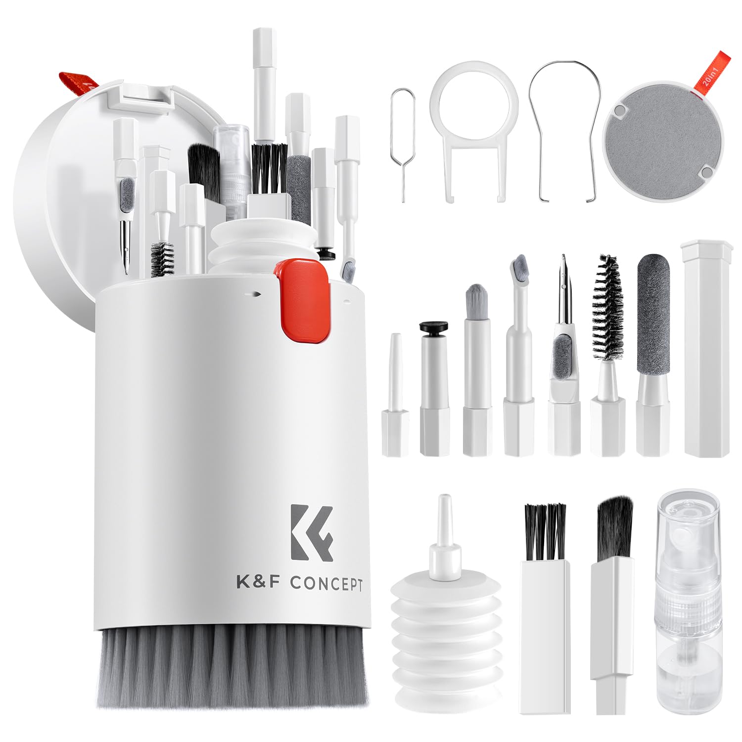 20 in 1 Multifunctional Cleaning Kit for Keyboards, Screens, Earphones, and Electronic Devices