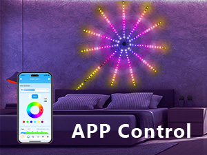 Bande lumineuse LED RGB avec contrôle de la musique